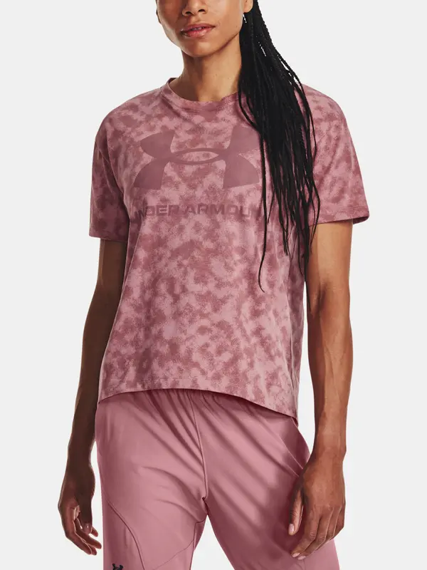 Under Armour Under Armour T-Shirt UA LOGO AOP HEAVYWEIGHT SS-PNK - Women