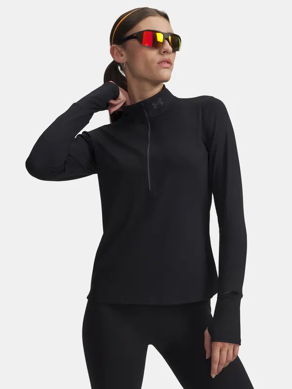 Under Armour Under Armour T-Shirt UA Qualifier Run 1/2 Zip-BLK - Women