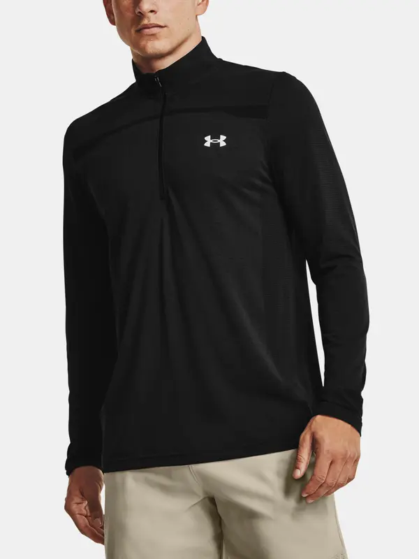 Under Armour Under Armour T-shirt UA Seamless 1/2 Zip-BLK