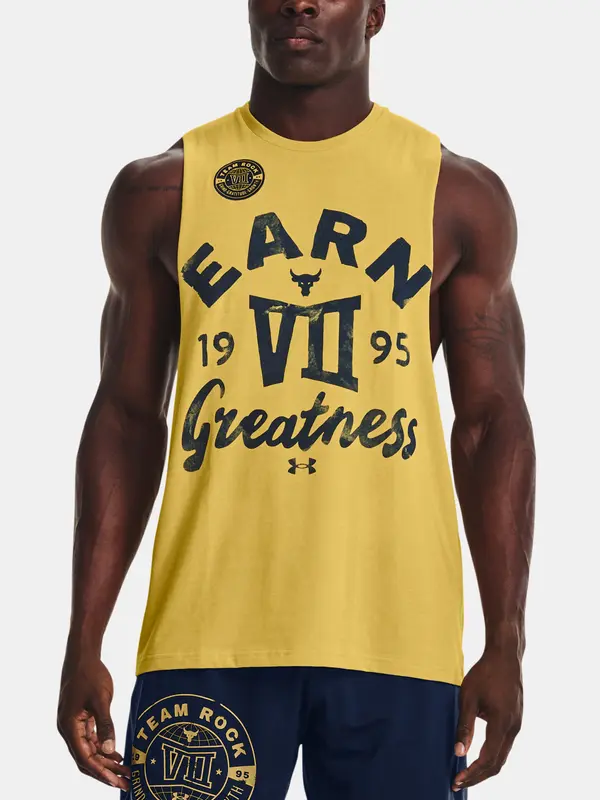 Under Armour Under Armour Tank Top UA Pjt Rk Earn Greatness Tnk-YLW - Mens