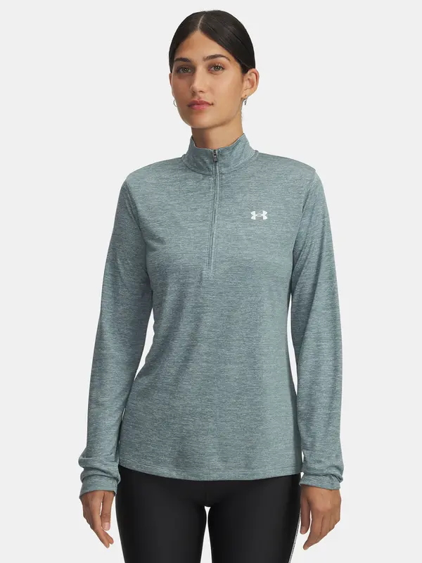 Under Armour Under Armour Tech 1/2 Zip T-Shirt - Twist-BLU - Women's