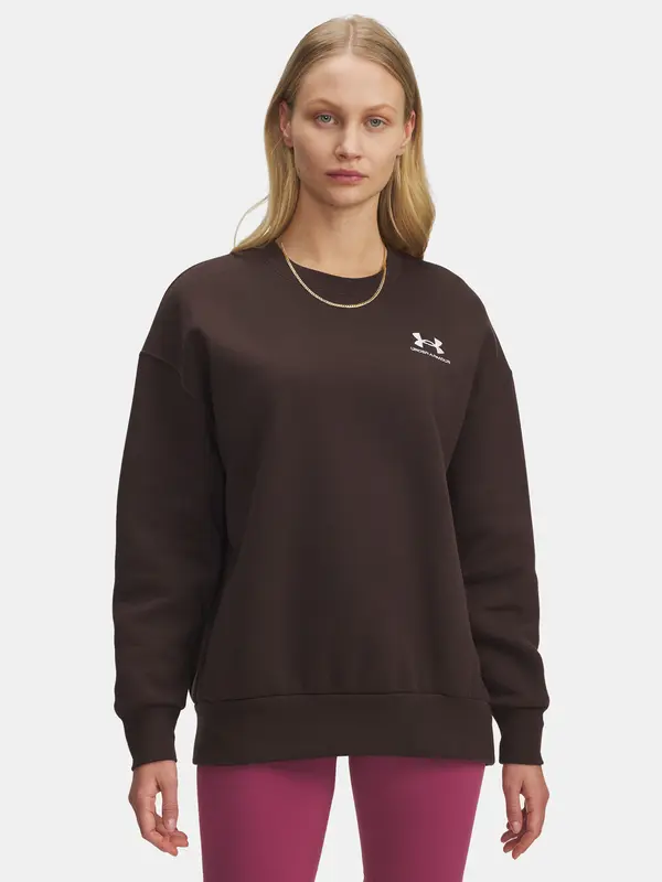 Under Armour Under Armour UA Icon Fleece OS Crew-BRN Women's Sweatshirt - Women's