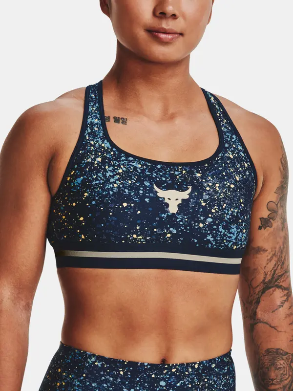 Under Armour Under Armour UA Pjt Rock Bra Printed - Dark Blue