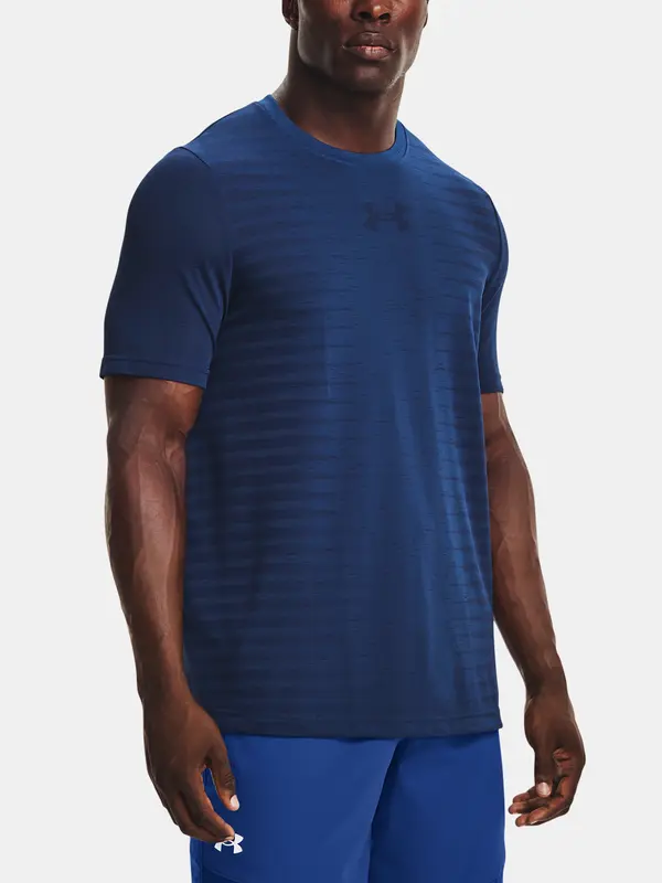 Under Armour Under Armour UA Seamless Wordmark SS-BLU T-Shirt - Men's
