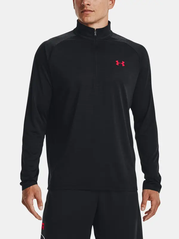 Under Armour Under Armour UA Tech 2.0 1/2 Zip-BLK T-Shirt - Mens