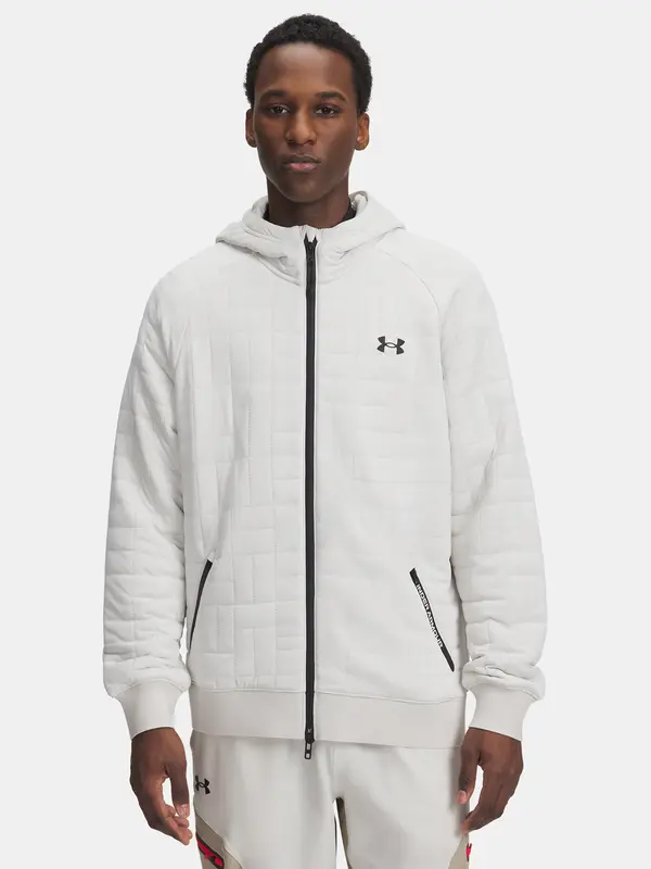 Under Armour Under Armour UA Unstoppable Flc Txtr FZ-WHT Men's Sweatshirt - Men's