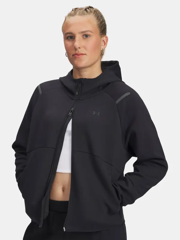 Under Armour Under Armour Unstoppable Flc Sweatshirt FZ-BLK - Women