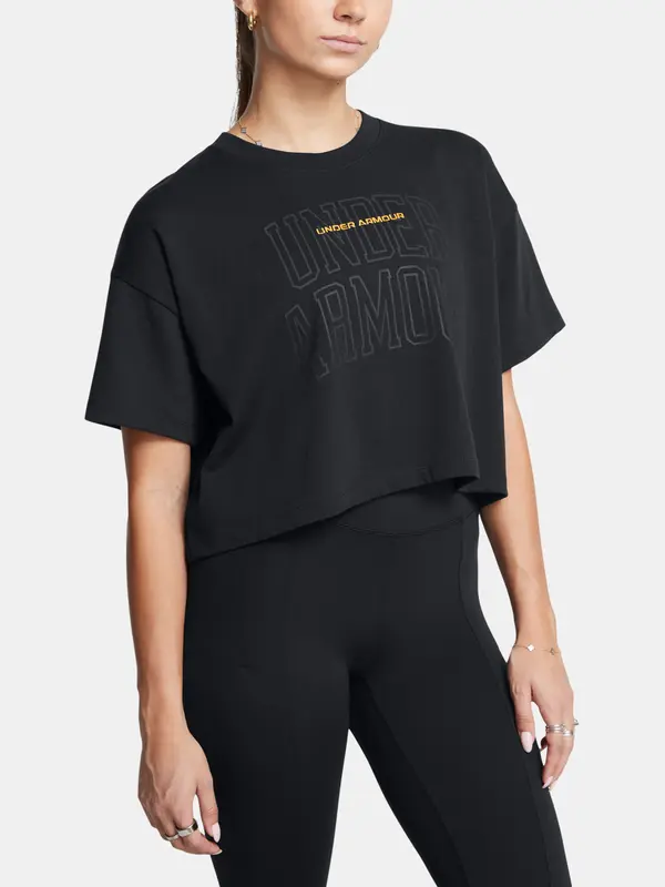 Under Armour Under Armour Women's T-Shirt UA W VARSITY MIX HW SS CROP - Ladies