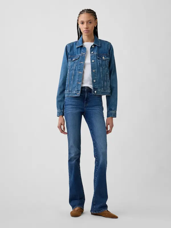GAP Универсални бебешки ботуши GAP Jeans Mid Rise - дамски