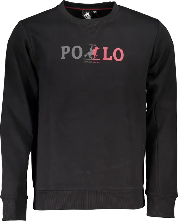 U.S. GRAND US GRAND POLO MEN'S BLACK ZIP-OUT SWEATSHIRT