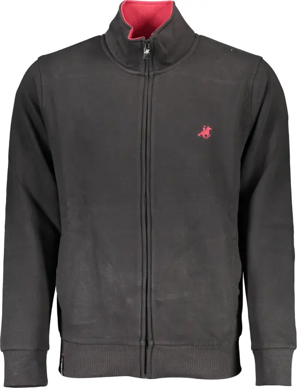 U.S. GRAND US GRAND POLO MEN'S BLACK ZIP-UP SWEATSHIRT