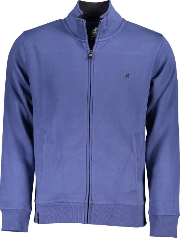 U.S. GRAND US GRAND POLO MEN'S BLUE ZIP SWEATSHIRT