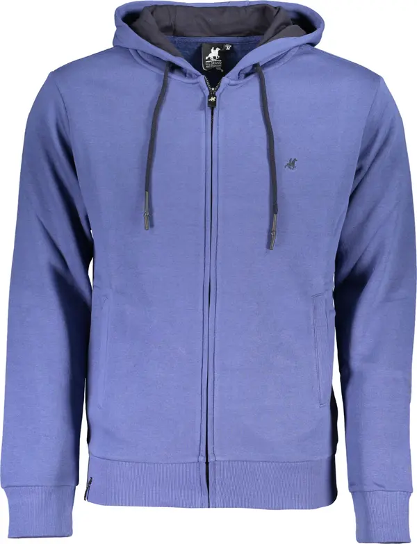 U.S. GRAND US GRAND POLO MEN'S BLUE ZIP SWEATSHIRT