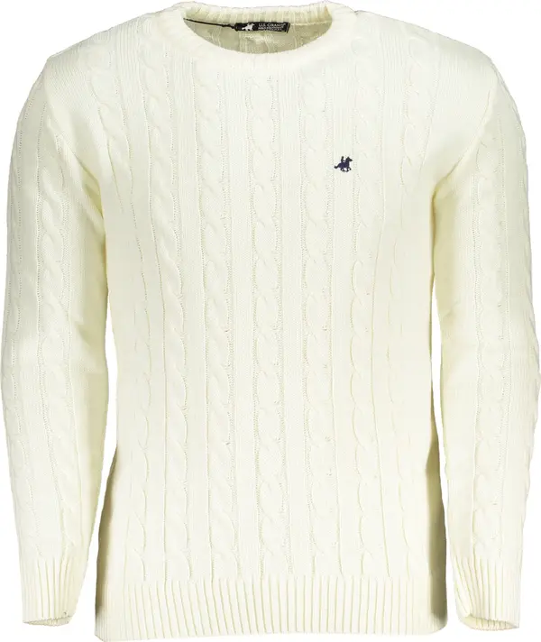 U.S. GRAND US GRAND POLO MEN'S WHITE SWEATER