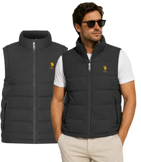 US Polo Assn US Polo Assn. - Мъжки елек, сив