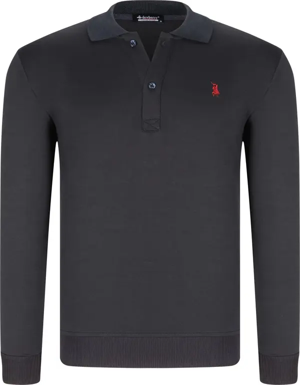 dewberry V9007 DEWBERRY MEN'S SWEATSHIRT-NAVY BLUE