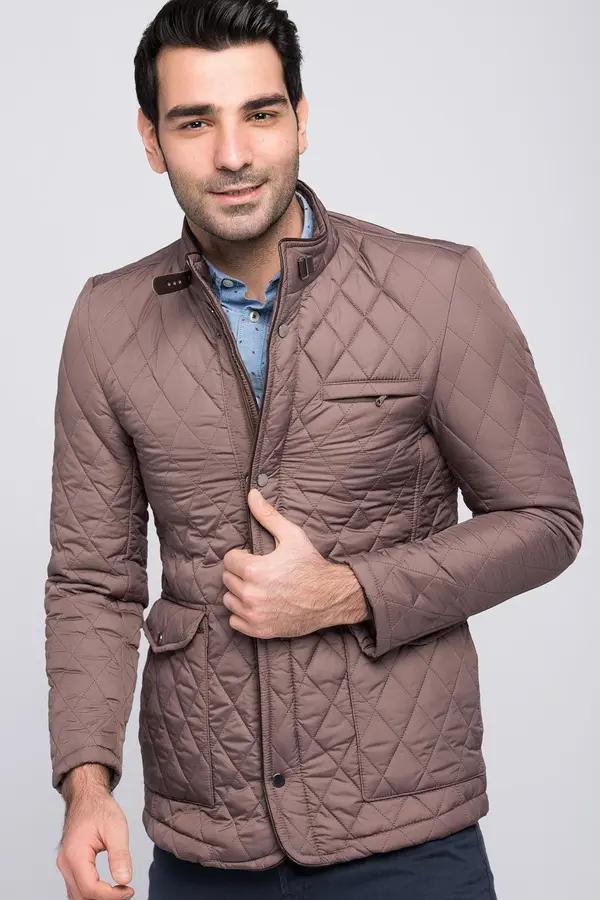 dewberry Ватирано палто с цвят на едър боровинки