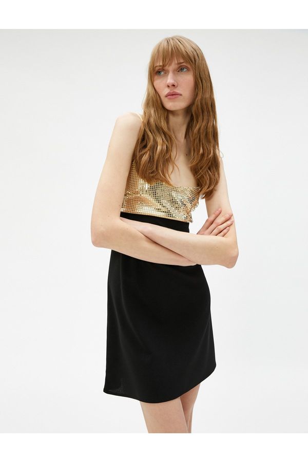 Koton Вечерна рокля Koton & Prom - черна - A-line