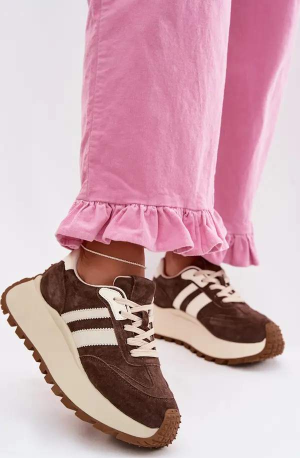 D&A Велурени маратонки на платформа