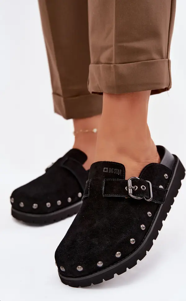 BIG STAR SHOES Велурени сандали на платформа Big Star