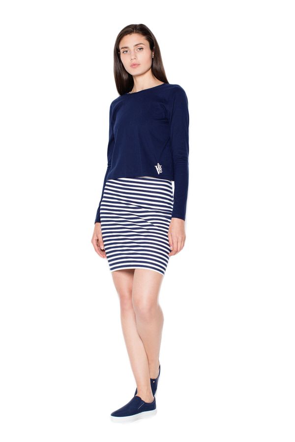 Venaton Venaton Woman's Dress VT065 Navy Blue