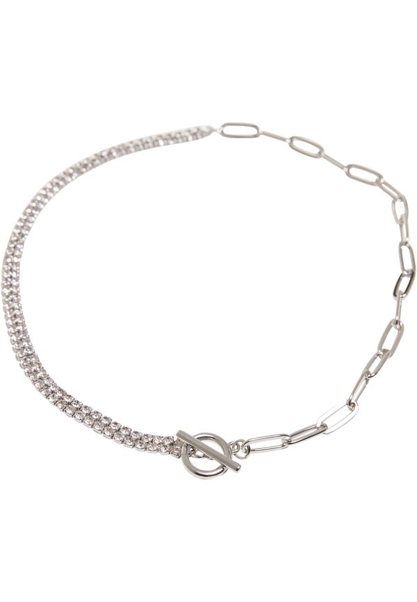 Urban Classics Accessoires Venus Glittering Chain Necklace - Silver Color
