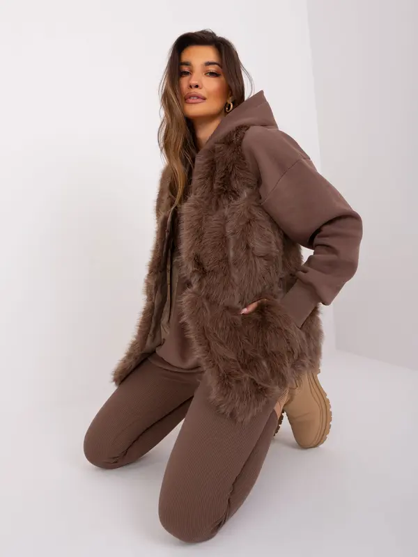 Wool Fashion Italia Vest-AT-KZ-2375.00P-brown