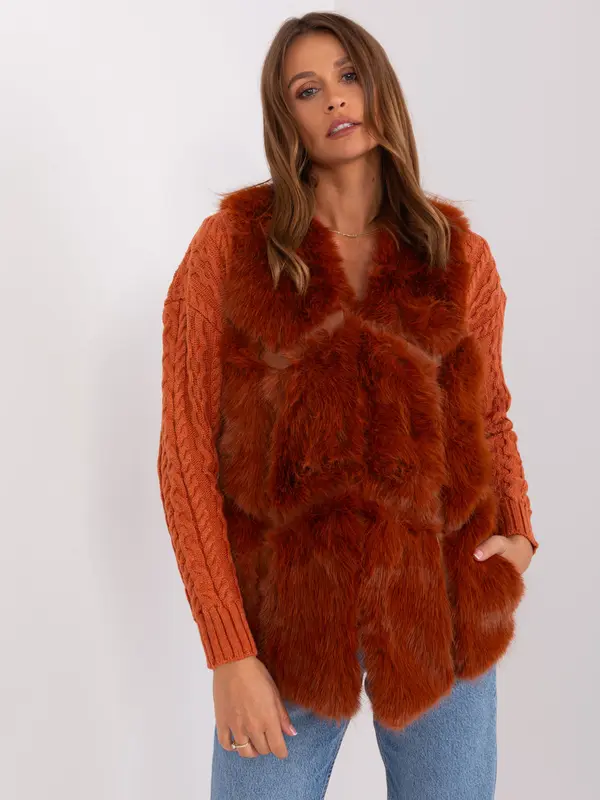 Wool Fashion Italia Vest-AT-KZ-2375.00P-Dark Orange