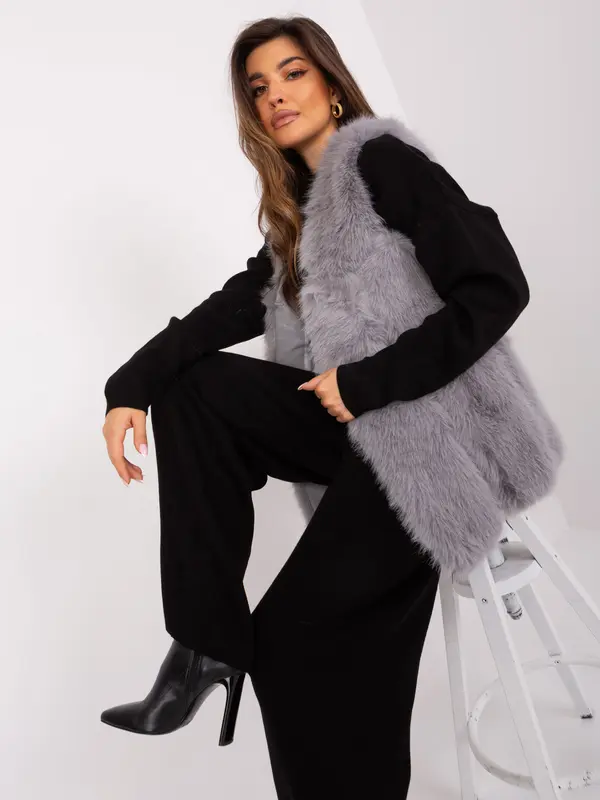 Wool Fashion Italia Vest-AT-KZ-2375.00P-grey