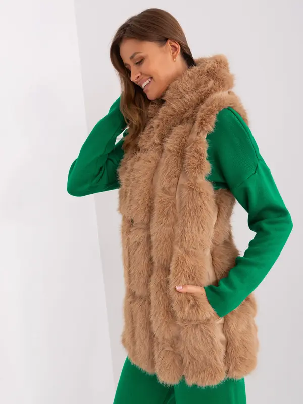Wool Fashion Italia Vest-AT-KZ-2379.96P-camel