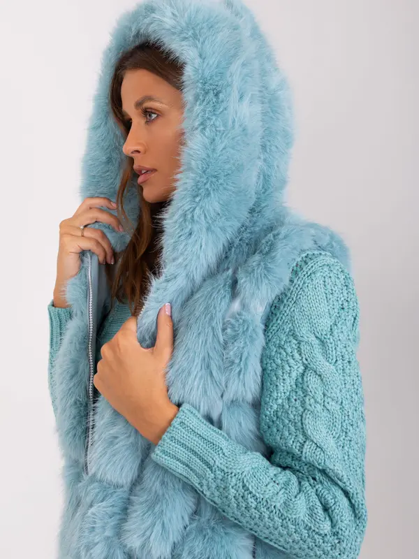 Wool Fashion Italia Vest-AT-KZ-2379.96P-mint