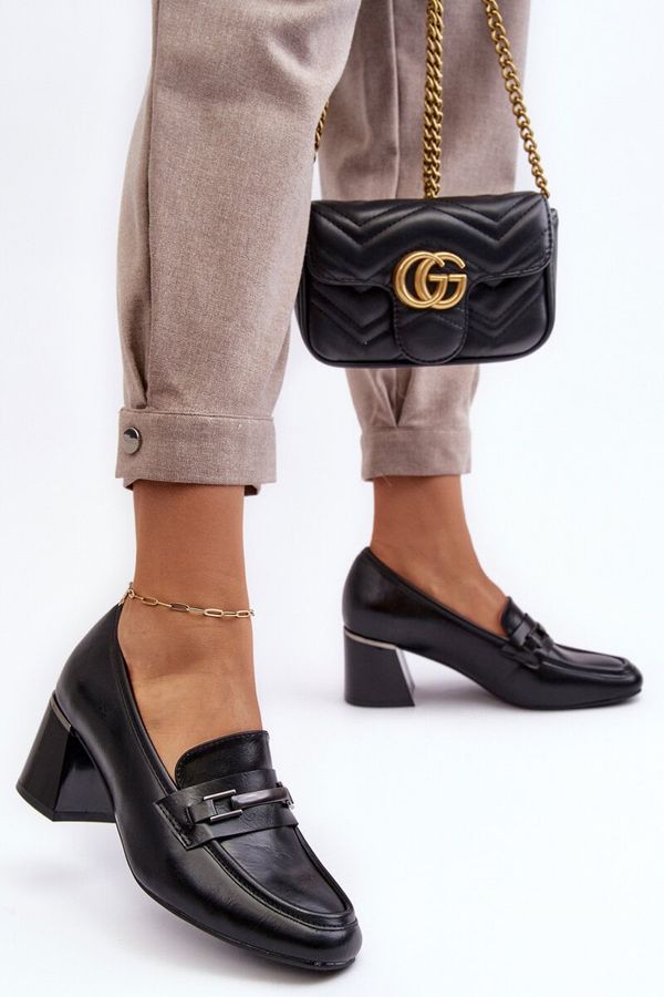 VINCEZA VINCEZA Кожени токчета на Stiletto Black Idona