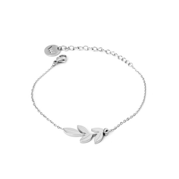 VUCH VUCH Silver Little Leaf Bracelet