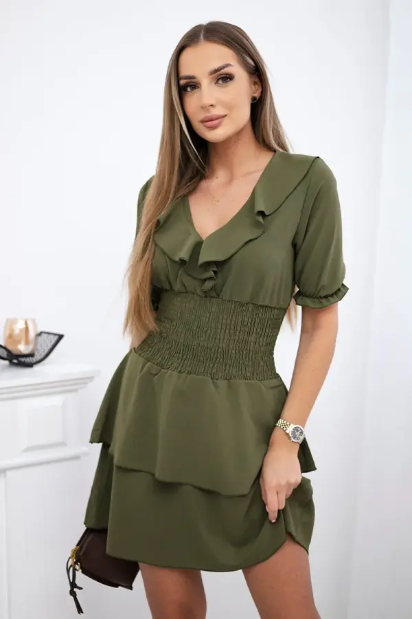 Kesi Waist dress khaki