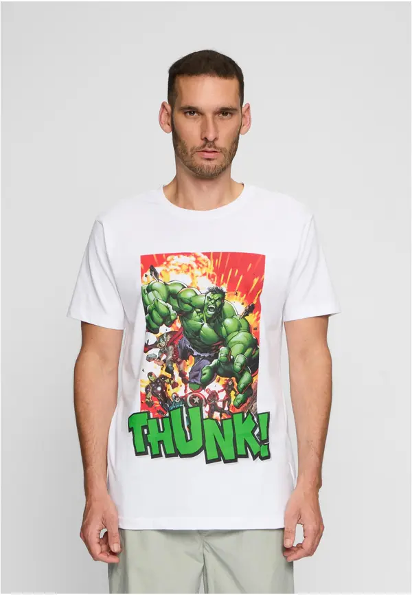 Merchcode White Avengers Explosion T-shirt