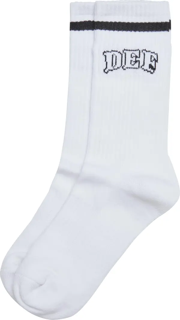 DEF White DEF College Socks