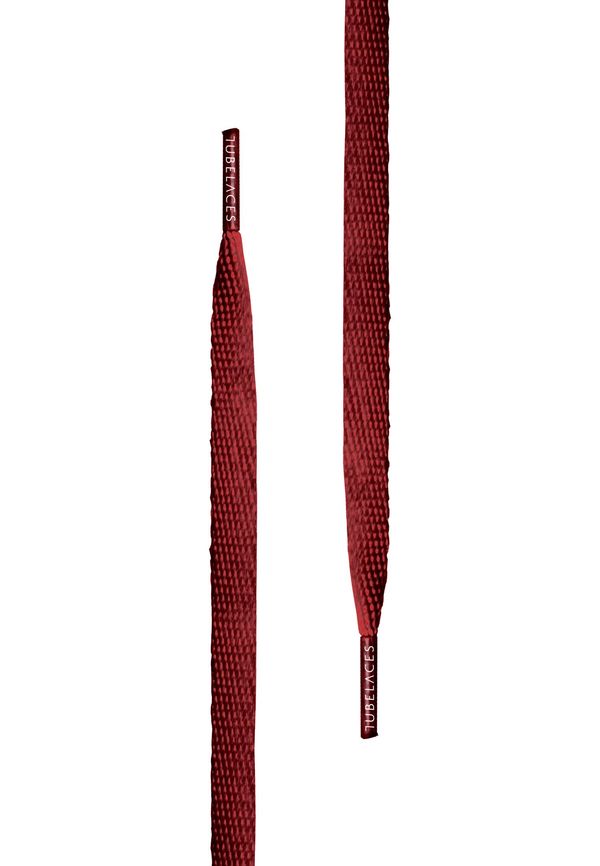 TUBELACES White Flat Chestnut