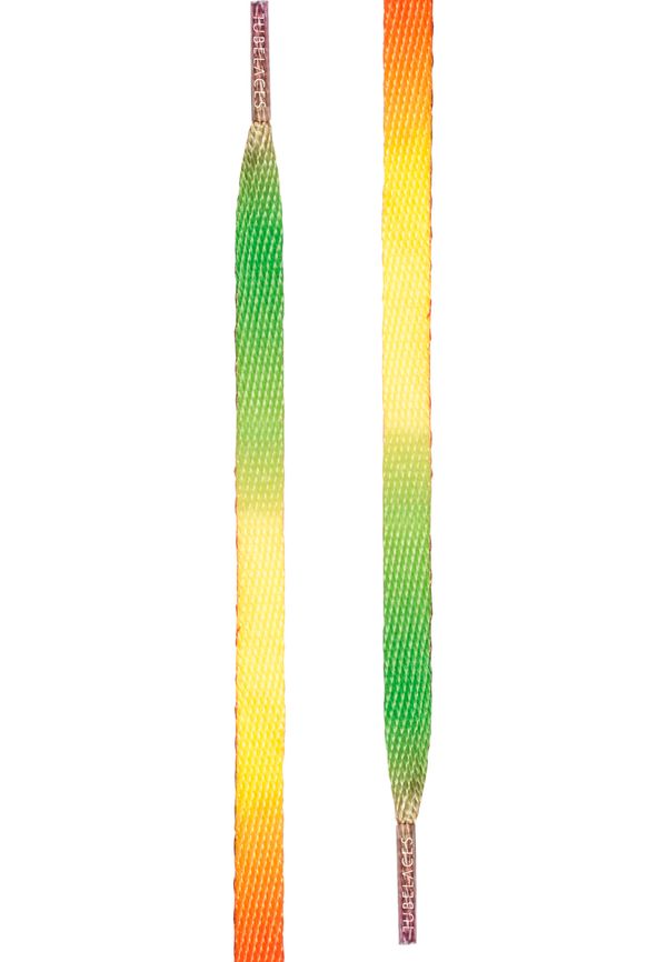 TUBELACES White Flat Rainbow