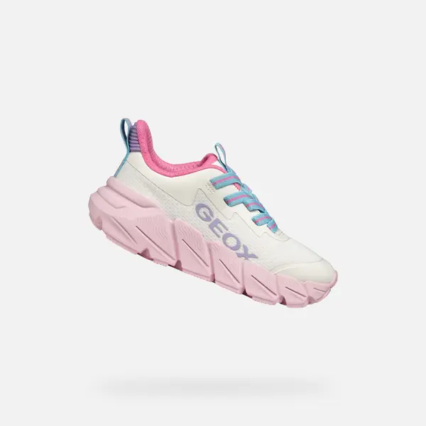 GEOX White Girls Sneakers Geox Flexyper Fast - Girls