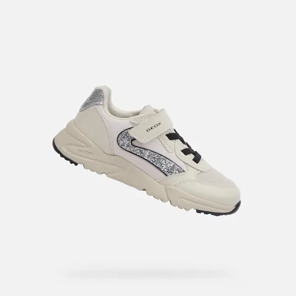 GEOX White Girls Sneakers Geox Loftus - Girls