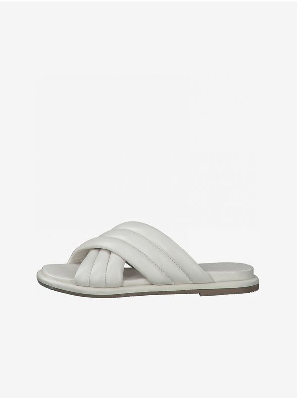 Tamaris White leather slippers Tamaris - Ladies
