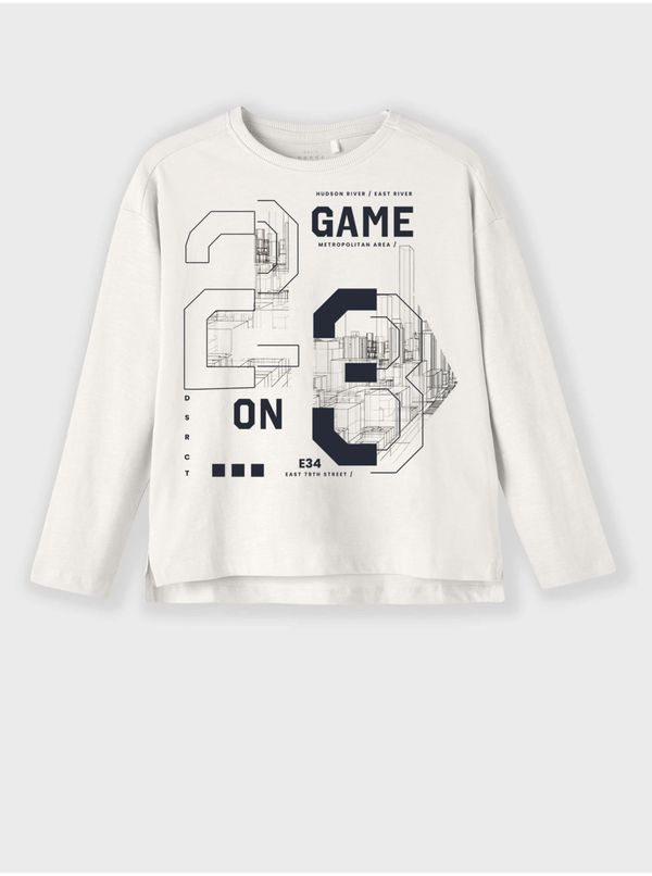 name it White Long Sleeve T-Shirt name it Vob - Boys