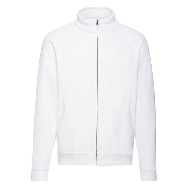 Fruit of the Loom White Men's Sweat Jacket Fruit of the Loom