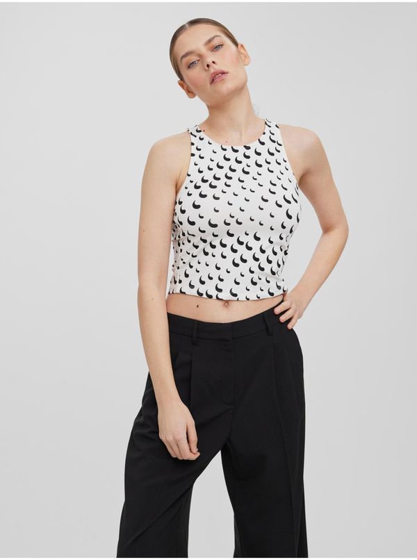 Vero Moda White patterned tank top VERO MODA Tessa - Women