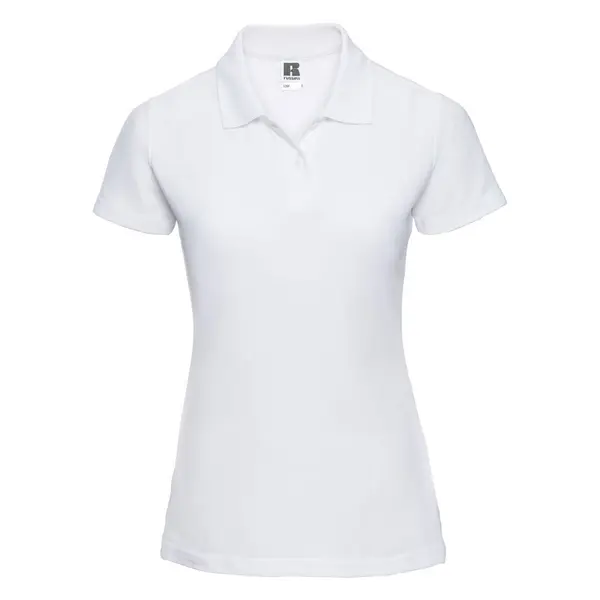 RUSSELL White Polycotton Polo Russell Women's T-Shirt