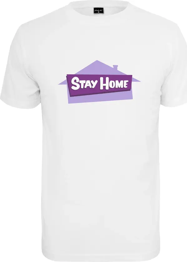 Mister Tee White Stay Home T-Shirt