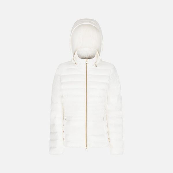 GEOX White women's down jacket Geox Jaysen - Women