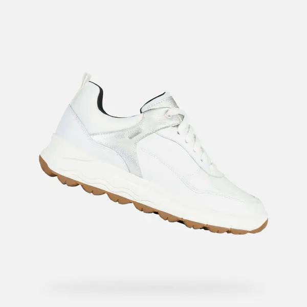 GEOX White Women's Geox Spherica 4x4 B Abx Sneakers - Women's