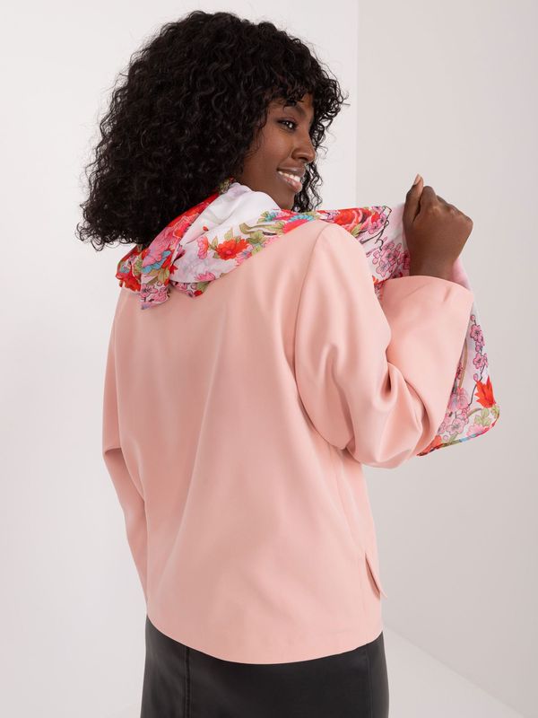 Fashionhunters White women's scarf with flowers