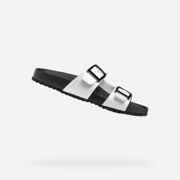GEOX White women's slippers Geox Brionia R - Women's